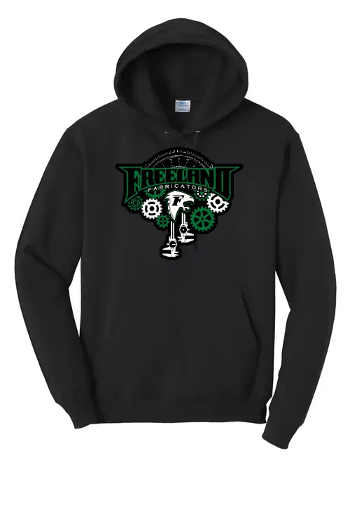 Freeland Fabricators Hoodie Jet Black brought to you by The Bear Traxs thebeartraxs.com